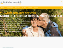 Tablet Screenshot of katharinenstift-coesfeld.de